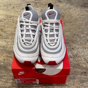 Nike Kids Air Max 97 - White, Gray, and Red